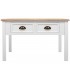 MESA DE CENTRO 80 X 80 MIRLO MADERA NATURAL Y BLANCO