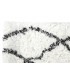 ALFOMBRA 120 X 180 ALTAMIRA POLIESTER  PELO BLANCA Y NEGRA