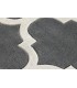 ALFOMBRA 180 X 120 MEZQUITA POLIESTER GRIS Y BLANCO