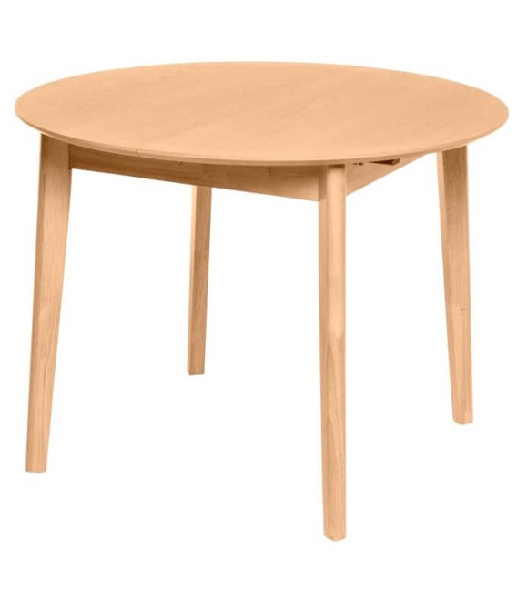 MESA DE COMEDOR 100 Ø LIANA ROBLE NATURAL