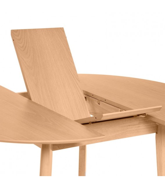 MESA DE COMEDOR 100 Ø LIANA ROBLE NATURAL