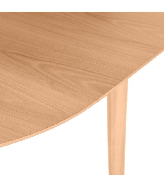MESA DE COMEDOR 100 Ø LIANA ROBLE NATURAL