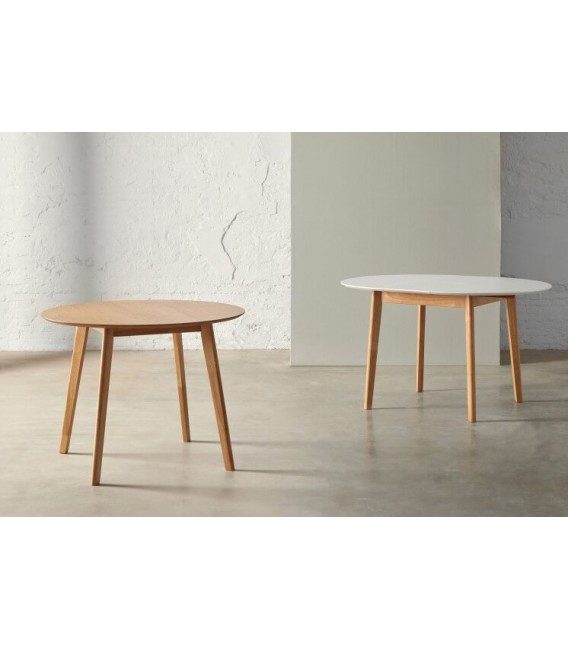 MESA DE COMEDOR 100 Ø LIANA ROBLE NATURAL