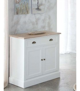 TAQUILLON 82 X 40 MIRLO MADERA NATURAL Y BLANCO