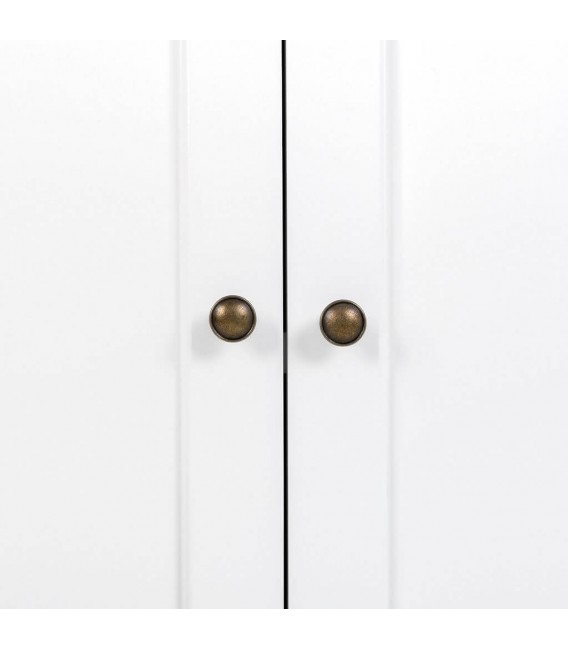 TAQUILLON 82 X 40 X 80 MIRLO MADERA LACADA EN BLANCO Y NATURAL