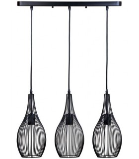 LAMPARA DE TECHO 58 X 17 ALKA METAL NEGRO