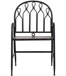 SILLON 55 x 56 ALKA METAL NEGRO ROZADO