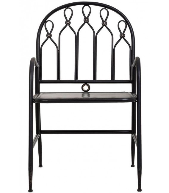 SILLON 55 x 56 ALKA METAL NEGRO ROZADO