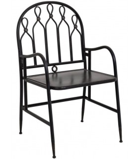 SILLON 55 x 56 ALKA METAL NEGRO ROZADO