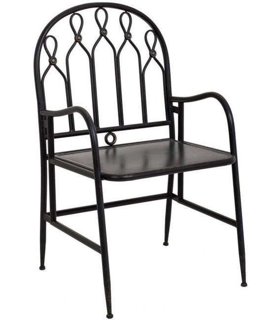 SILLON 55 x 56 ALKA METAL NEGRO ROZADO