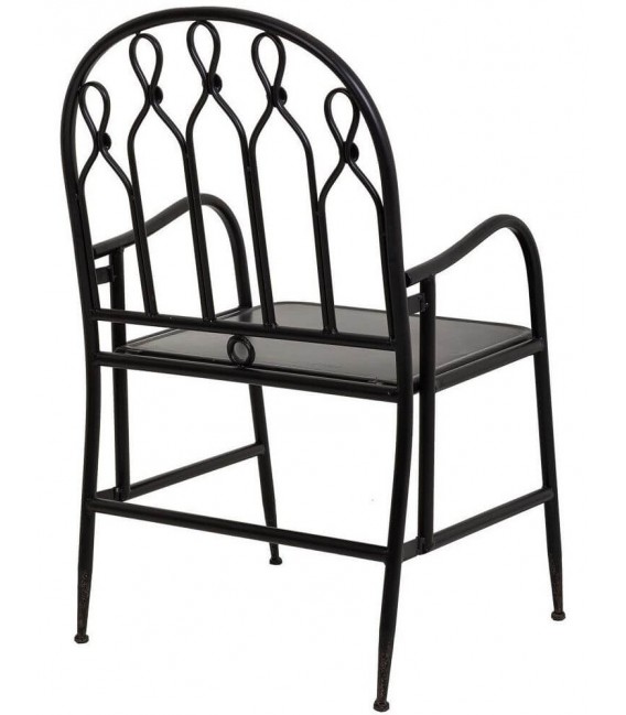 SILLON 55 x 56 ALKA METAL NEGRO ROZADO