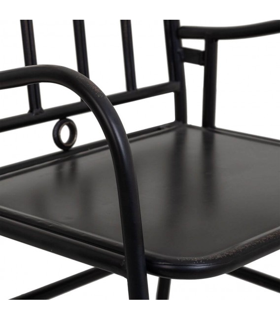 SILLON 55 x 56 ALKA METAL NEGRO ROZADO