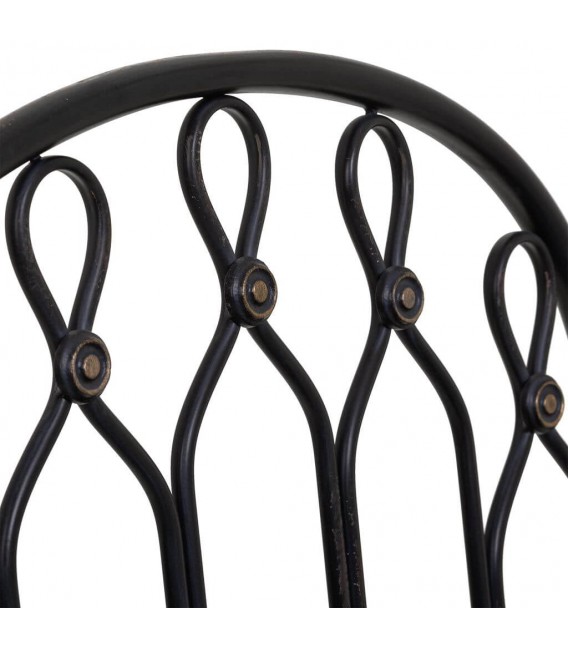 SILLON 55 x 56 ALKA METAL NEGRO ROZADO