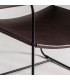 SILLON 62 X 68 ZELL METAL NEGRO PIEL MARRON