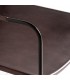 SILLON 62 X 68 ZELL METAL NEGRO PIEL MARRON