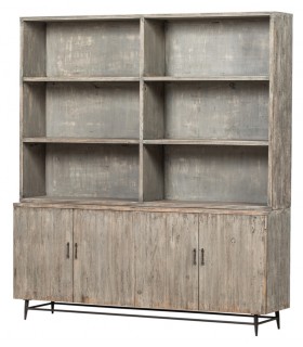 LIBRERIA 200 X 45 JIANTI MADERA GRIS VINTAGE