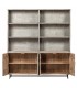 LIBRERIA 200 X 45 JIANTI MADERA GRIS VINTAGE