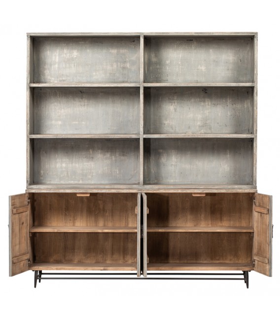LIBRERIA 200 X 45 JIANTI MADERA GRIS VINTAGE