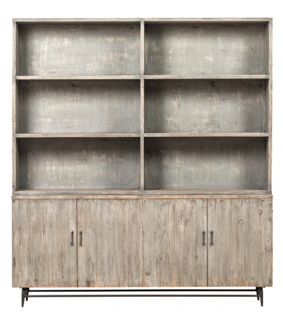 LIBRERIA 200 X 45 JIANTI MADERA GRIS VINTAGE
