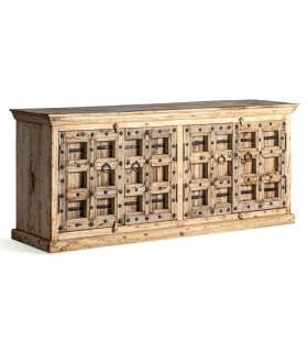 APARADOR 219 X 59 SIRIGERE MADERA NATURAL METAL OXIDO