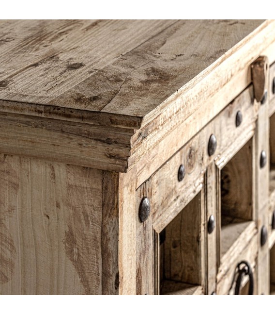 APARADOR 219 X 59 SIRIGERE MADERA NATURAL METAL OXIDO