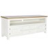 MUEBLE DE TV 135 X 35 RUFET MADERA PAULONIA NATURAL Y BLANCO