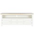 MUEBLE DE TV 135 X 35 RUFET MADERA PAULONIA NATURAL Y BLANCO