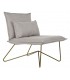 SILLON 66 X 78 ELIOT TELA BEIGE METAL ORO VIEJO