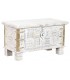 BAUL 80 X 40 PATERNA MADERA BLANCO METAL ORO
