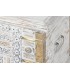 BAUL 80 X 40 PATERNA MADERA BLANCO METAL ORO