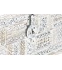 BAUL 80 X 40 PATERNA MADERA BLANCO METAL ORO