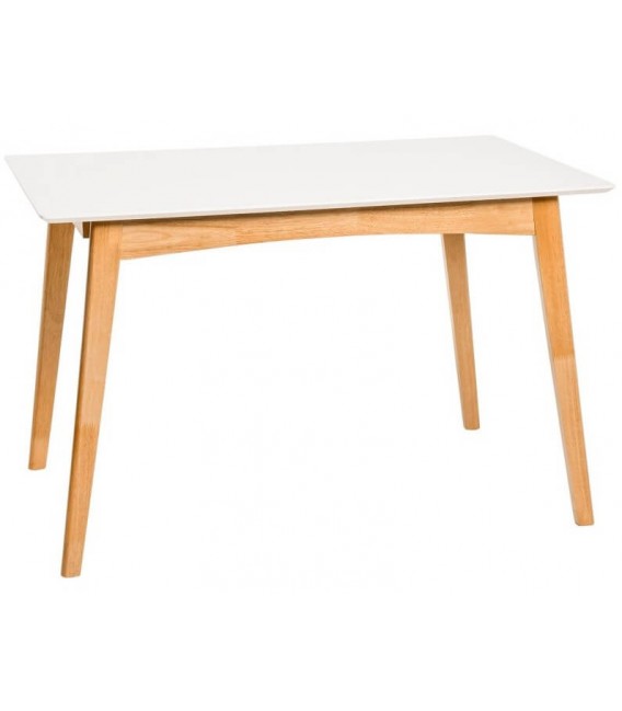MESA DE COMEDOR 120 X 50 ALAS TORI MADERA NATURAL Y BLANCO