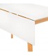MESA DE COMEDOR 120 X 50 ALAS TORI MADERA NATURAL Y BLANCO