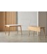 MESA DE COMEDOR 120 X 50 ALAS TORI MADERA NATURAL Y BLANCO