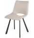 SILLA 57 X 47 BRIANA METAL NEGRO TELA BEIGE