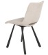 SILLA 57 X 47 BRIANA METAL NEGRO TELA BEIGE