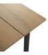 MESA DE COMEDOR 165 X 75 COLLINS MELAMINA ROBLE METAL NEGRO