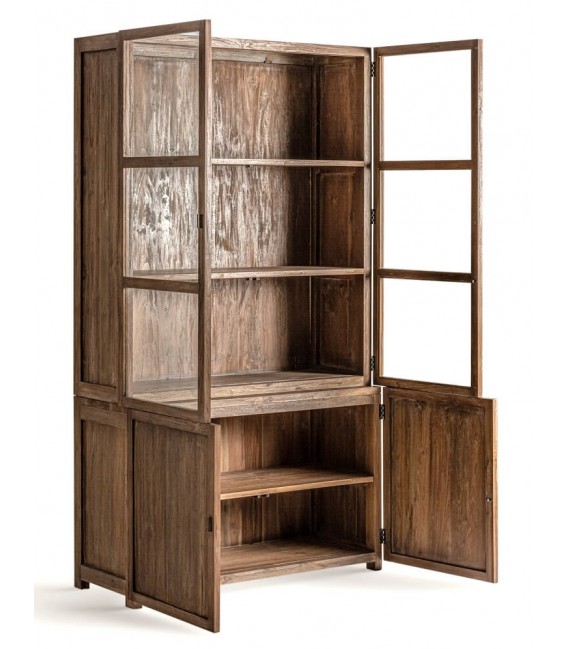 VITRINA 110 X 50 NYSTED TECA RECICLADA NATURAL