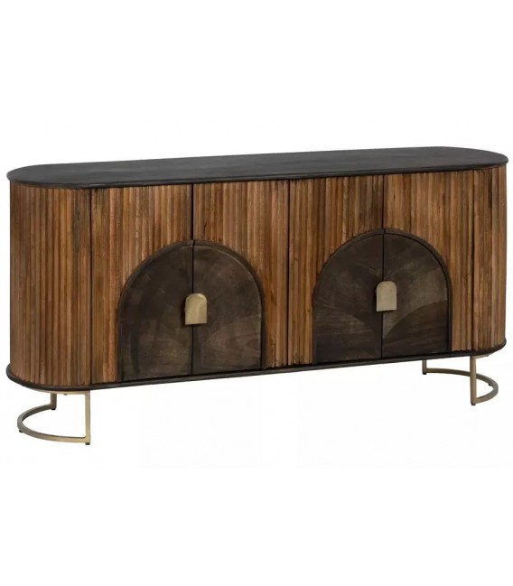 APARADOR 153 X 41 PERLONE MADERA DE MANGO METAL HIERRO