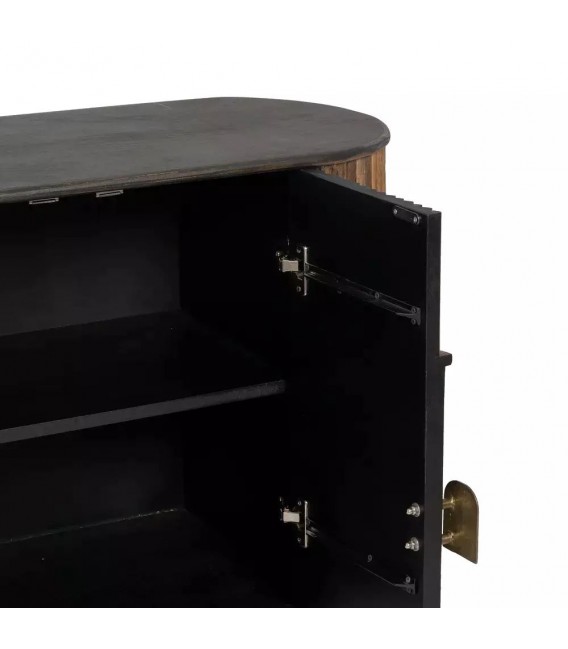 APARADOR 153 X 41 PERLONE MADERA DE MANGO METAL HIERRO