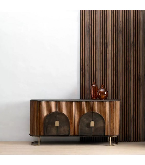 APARADOR 153 X 41 PERLONE MADERA DE MANGO METAL HIERRO