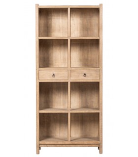 LIBRERIA 100 X 41 SULAI MADERA DE PINO NATURAL RECICLADA