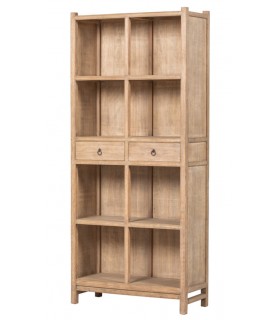 LIBRERIA 100 X 41 SULAI MADERA DE PINO NATURAL RECICLADA
