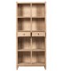 LIBRERIA 100 X 41 SULAI MADERA DE PINO NATURAL RECICLADA