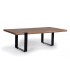 MESA DE CENTRO 115 X 60 TAURA MADERA NATURAL METAL NEGRO