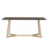 MESA DE COMEDOR 170 X 90 ZENDA MADERA MANGO METAL DORADO