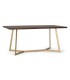 MESA DE COMEDOR 170 X 90 ZENDA MADERA MANGO METAL DORADO