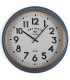 RELOJ DE PARED 42 Ø BUFERA METAL AZUL Y ORO