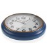 RELOJ DE PARED 42 Ø BUFERA METAL AZUL Y ORO