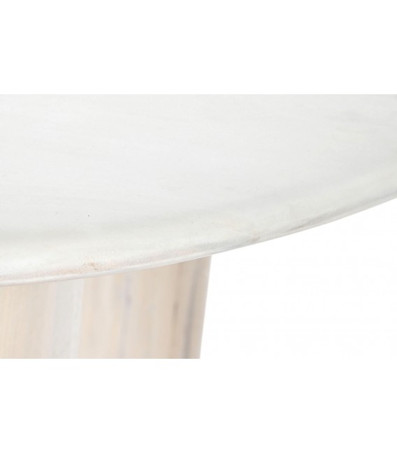 MESA DE COMEDOR 200 X 100 MADERA MANGO BLANCA